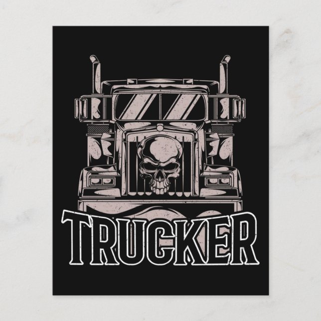 Funny Diesel Trucker Big Rig Semi Flyer (Vorne)