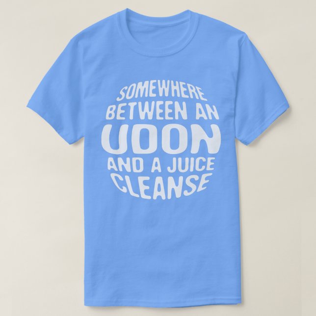 Funny Diet Udon und ein Juice Cleanse japanischer  T-Shirt (Design vorne)