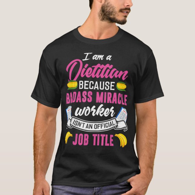 Funny Dietitian Shirt Dietician Registriert Dietit (Vorderseite)