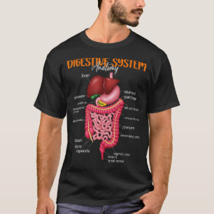 Funny Digestive System Anatomie Anatomische Biolog T-Shirt