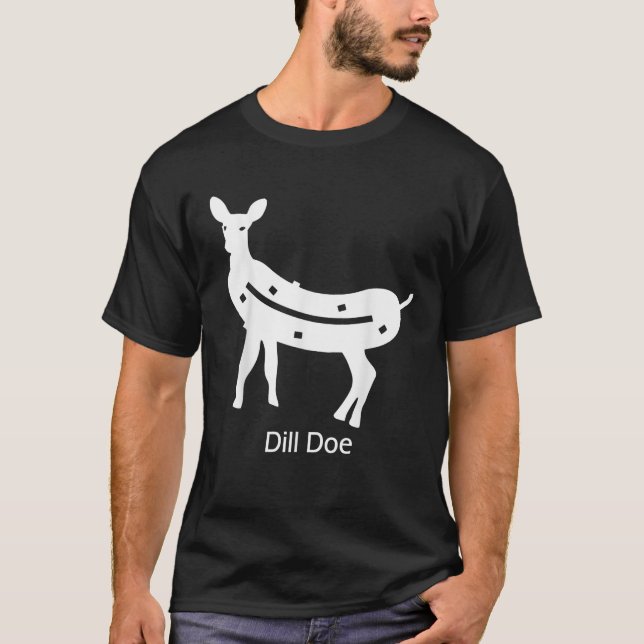 Funny dill doe reindeer pickles naughty Dill Doe D T-Shirt (Vorderseite)
