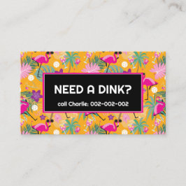 Funny Dinking Coach Pickleball Visitenkarte