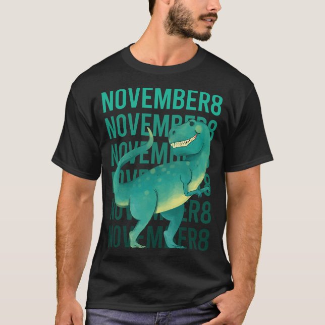 Funny Dinosaur - 8. November 08 T-Shirt (Vorderseite)