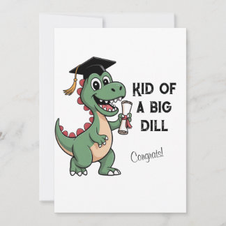 Funny Dinosaur Abschluss Card - Kind eines großen  Dankeskarte