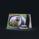 Funny Dinosaur Aging Birthday Karte<br><div class="desc">Sie denken also, Geburtstage sollten etwas Angst haben, oder? Versuchen Sie, in den Seitenspiegel Ihres Autos zu schauen und zu sehen, wie ein T-Rex hinter Ihnen läuft. Das ist beängstigend! Das ist eine großartige Karte für jemanden, der das Gefühl hat, dass das Älterwerden seinen Tribut fordert und den Alterungsprozess nicht...</div>