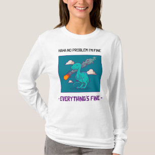 Funny Dinosaur Asteroid Alles ist schön T-Shirt