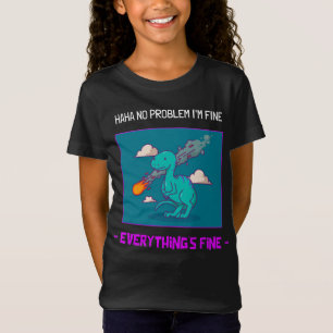 Funny Dinosaur Asteroid Alles ist schön T-Shirt