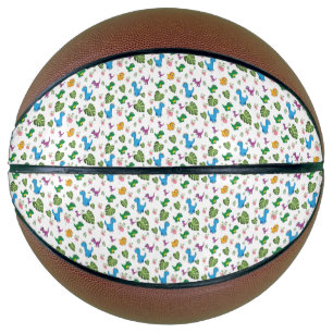 Funny Dinosaur, Blätter Basketball