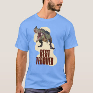 Funny Dinosaur Dino Bester Lehrer T-Shirt