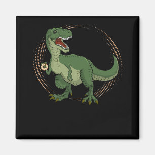 Funny Dinosaur Donut Boys Dino Lover Magnet