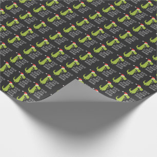 Funny Dinosaur Fa Ra Ra Rawr Rawr Christmas T Rex Geschenkpapier