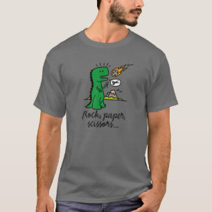 Funny Dinosaur Geschenk Rex Rock Paper Scissors Me T-Shirt