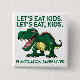 Funny Dinosaur Grammar Lesson Button