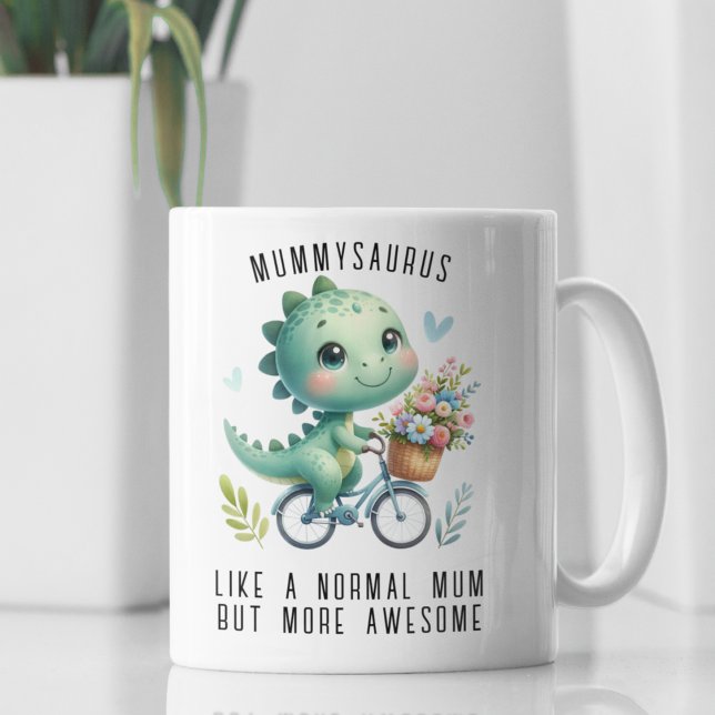 Funny Dinosaur Mütter Tagesgeschenk für Tierfreund Kaffeetasse (Von Creator hochgeladen)