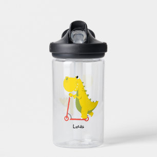 Funny dinosaur Scooter Tooter Zurück zu Schuljunge Trinkflasche