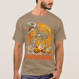 Funny Dinosaur T rex Mummy Pumpkin Halloween for K T-Shirt