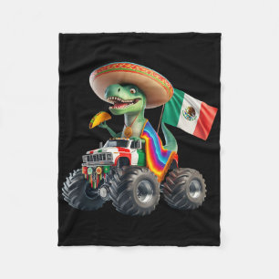 Funny Dinosaur Taco Monster Cinco De Mayo Vi Fleecedecke