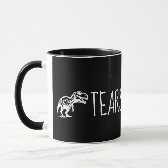 Funny Dinosaur Tears KaffeeTasse (Links)