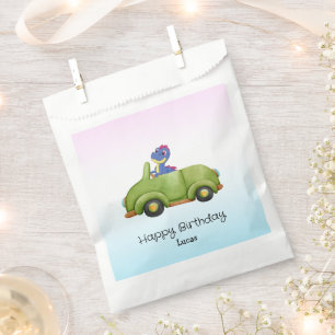 Funny Dinosaurier antikes Auto B2S Kindergeburtsta Geschenktütchen