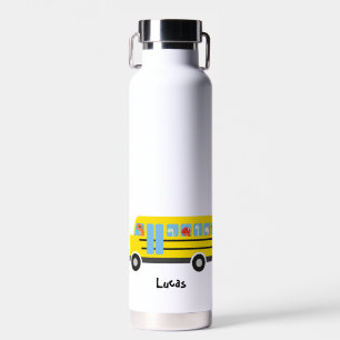 Funny Dinosaurier bereit zurück zur Schule Bus Jun Trinkflasche