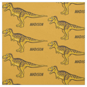 Funny Dinosaurier individuelle Name und Farbstoff Stoff