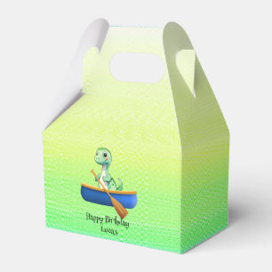 Funny Dinosaurier Kayak Segeln Geburtstagsparty Geschenkschachtel