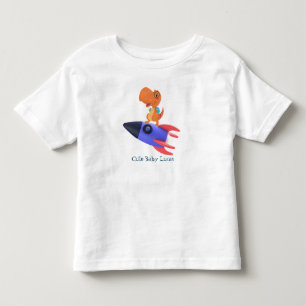 Funny Dinosaurier Rakete zurück 2 Schule Geburtsta Kleinkind T-shirt