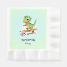 Funny Dinosaurier Skateboard Geburtstagsparty Jung