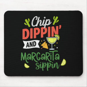 Funny Dippin' and Margarita Sippin' Cinco de Mayo Mousepad