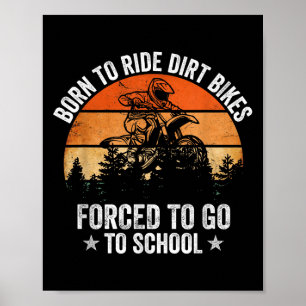 Funny Dirt Bike Art für Boys Giro del Malcantone Poster