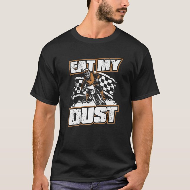 Funny Dirt Bike Motocross Supercross essen Mein St T-Shirt (Vorderseite)