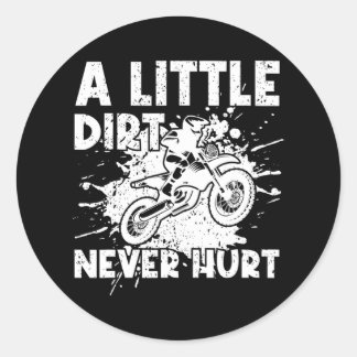 Funny Dirt Bike Runder Aufkleber