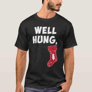 Funny Dirty Christmas Strumpf Well Hung T-Shirt