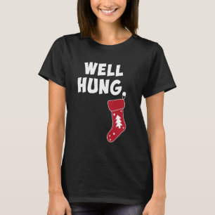 Funny Dirty Christmas Strumpf Well Hung T-Shirt