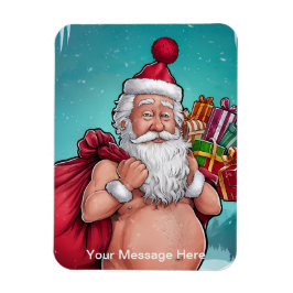 Funny Dirty Santa Christmas Collection Magnet