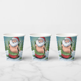 Funny Dirty Santa Christmas Collection Pappbecher