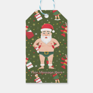 Funny Dirty Weihnachtsauflistungspapier Geschenkanhänger
