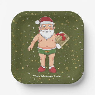 Funny Dirty Weihnachtsauflistungspapier Pappteller