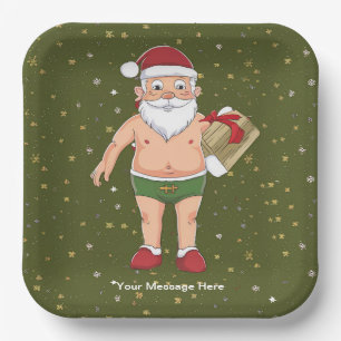 Funny Dirty Weihnachtsauflistungspapier Pappteller