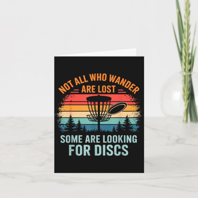 Funny Disc Golf Art For Men Women Disc Golfer Play Karte (Vorderseite)