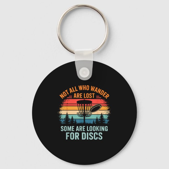 Funny Disc Golf Art For Men Women Disc Golfer Play Schlüsselanhänger (Vorderseite)