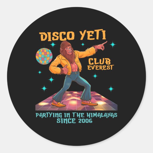 Funny Disco Il Museo in erba Runder Aufkleber (Vorderseite)