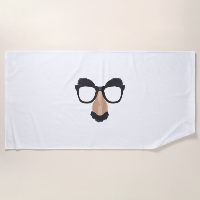 Funny Disguise Strandtuch (Vorderseite)