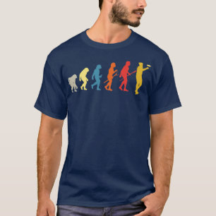 Funny Disk Golf Evolution Geschenk Vintag Frisbee T-Shirt