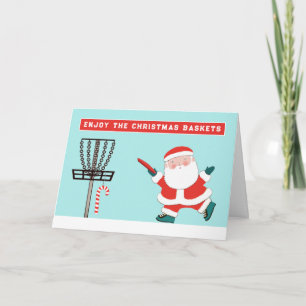 Funny Disk Golf Geschenkkarte Feiertagskarte