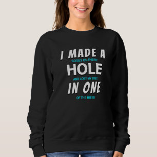 Funny Disk Golf I machte ein Loch in einem Sweatshirt