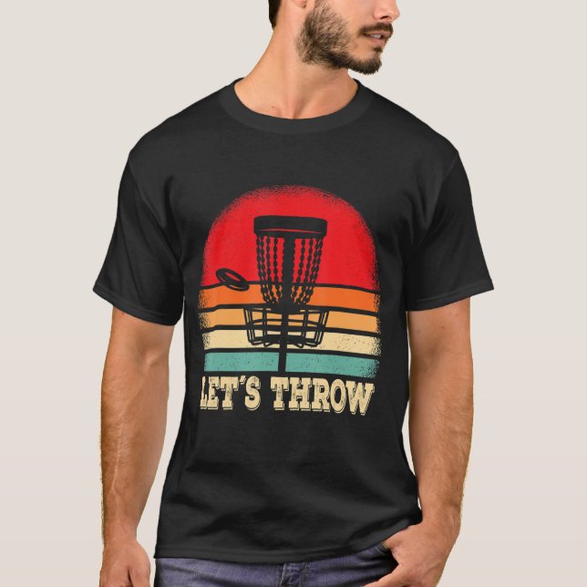 Funny Disk Golf Player Lasse Disk Golfer werfen T-Shirt (Vorderseite)