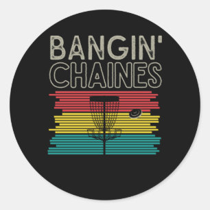 Funny Disk Golfing Sport Frisbee Disk Golf Player Runder Aufkleber