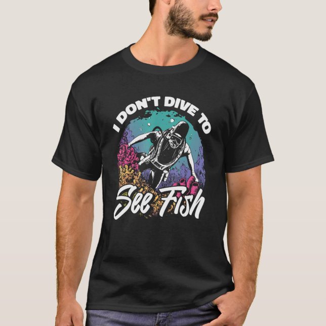 Funny Diver   Snorkeling Dive Scuba Commercial Div T-Shirt (Vorderseite)