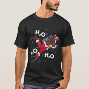 Funny Diving H2O H2O H2O H2O Pun Scuba Christmas P T-Shirt